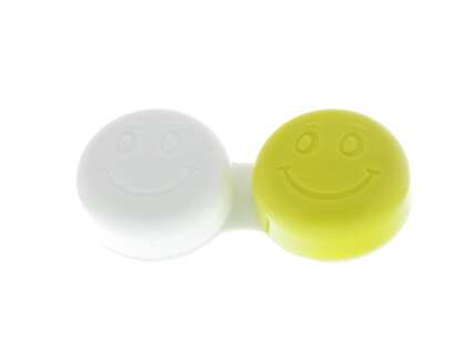 Produktbild für "Kontaktlinsenbehälter Smiley hellgrün"