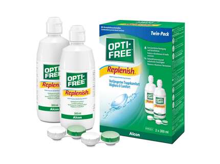 Produktbild für "OPTI-FREE RepleniSH 2x 300ml Alcon 3 Monate Vorrat"