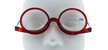 Abbildung zu: Schminkbrille / Hilfe Make-Up rot mit 2 beweglichen Gl&auml;sern mit St&auml;rken