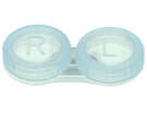 Kontaktlinsenbehälter transparent blau