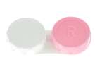 Kontaktlinsenbehälter weiß rosa