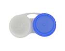 Kontaktlinsenbehälter weiß blau