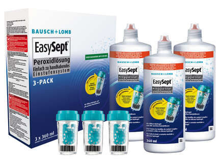 Produktbild für "Easysept Multipack 3x 360ml Easy peroxide Bausch&amp;Lomb"