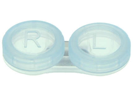 Produktbild für "Kontaktlinsenbehälter transparent blau"