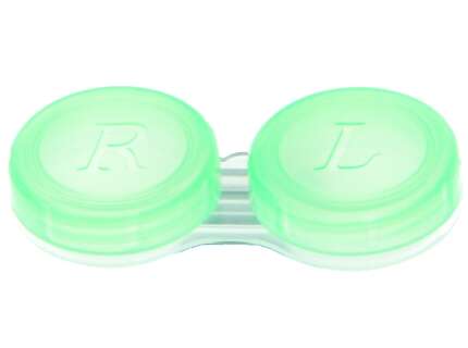 Produktbild für "Kontaktlinsenbehälter transparent grün"