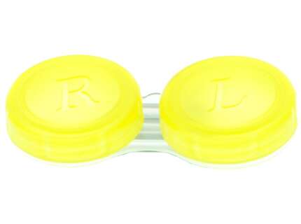 Produktbild für "Kontaktlinsenbehälter transparent gelb"