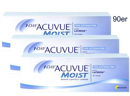 Produktbild für "1 DAY Acuvue Moist for Astigmatism (90er) Tageslinsen"