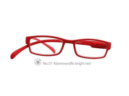 Produktbild für "Lesebrille No.01 Klammeraffe bright red"