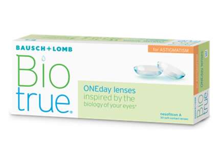 Produktbild für "Biotrue ONEday for Astigmatism 30er Tageslinsen Bausch &amp; Lomb"