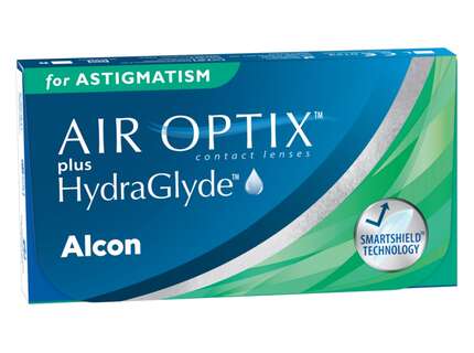 Produktbild für "AIR OPTIX Plus Hydra Glyde for Astigmatism 3er torische Monatslinsen Alcon"