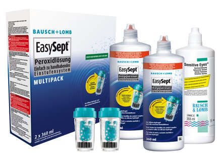 Produktbild für "Easysept 2x 360  1x 355ml Multipack Sensitive Eyes Kochsalz pero"