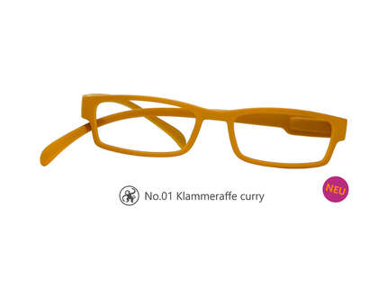 Produktbild für "Lesebrille No.01 Klammeraffe curry"