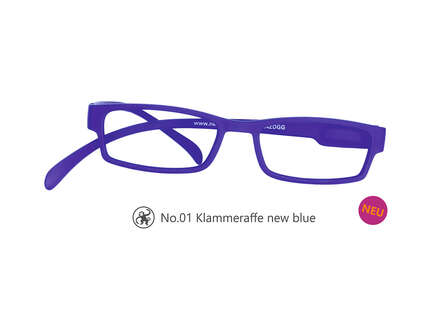 Produktbild für "Lesebrille No.01 Klammeraffe new blue"