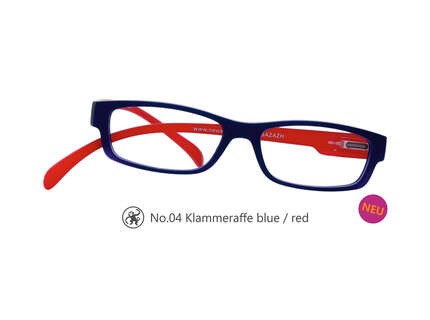 Produktbild für "Lesebrille No.04 Klammeraffe blue/red"
