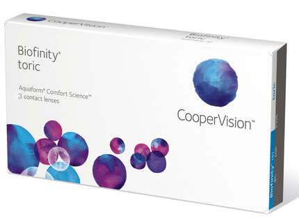 Produktbild für "Biofinity toric 3er Monatslinsen Cooper Vision"