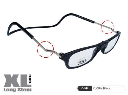 Produktbild für "Clic Lesebrille XL CRN Black"