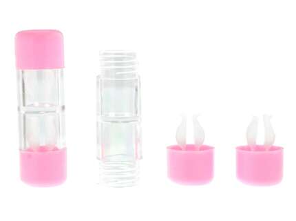 Produktbild für "Kontaktlinsenbehälter Hart rosa"