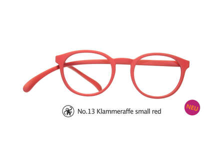 Produktbild für "Lesebrille No.13 Klammeraffe &quot;small&quot; rot"