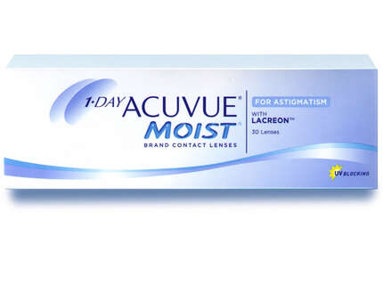 Produktbild für "1 DAY Acuvue Moist for Astigmatism (30er) Tageslinsen"