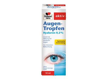 Produktbild für "Doppelherz Augen-Tropfen Hyaluron 0,2% 10 ml"