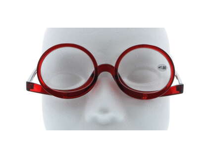 Produktbild für "Schminkbrille / Hilfe Make-Up rot mit 2 beweglichen Gläsern mit Stärken"