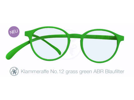 Produktbild für "Lesebrille No.12 Klammeraffe Blaufilter grass green"