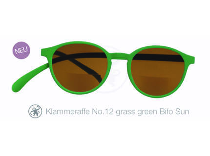 Produktbild für "Lesebrille No.12 Klammeraffe SUN Bifokal grass green"