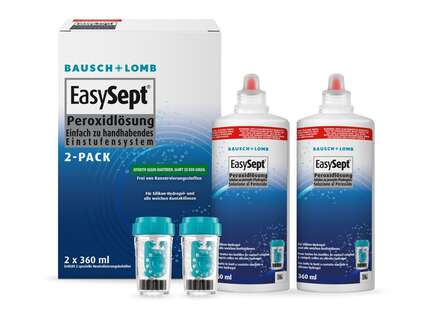 Produktbild für "Easysept 2x 360ml Multipack Easy peroxide Bausch&amp;Lomb"