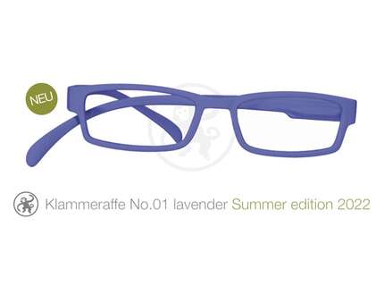 Produktbild für "Lesebrille No.01 Klammeraffe lavender"