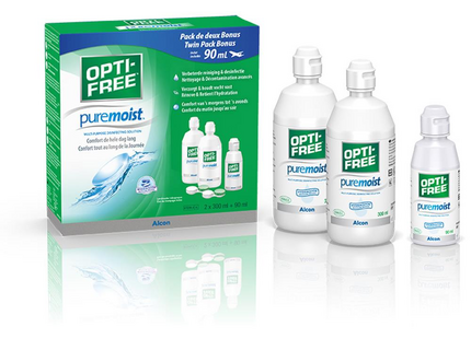 Produktbild für "OPTI-FREE PureMoist 2x 300 + 90ml Vorratspack EVER Alcon"