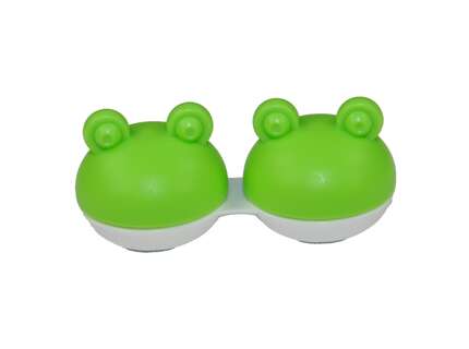 Produktbild für "Kontaktlinsen Aufbewahrungsbehälter Box Frosch grün"
