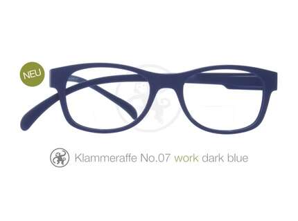 Produktbild für "Lesebrille No.07 Klammeraffe Work bifokal dark blue"