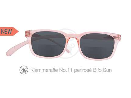 Produktbild für "Lesebrille No.11 Klammeraffe SUN Bifokal pearl rosé"