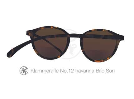 Produktbild für "Lesebrille No.12 Klammeraffe SUN Bifokal havanna"