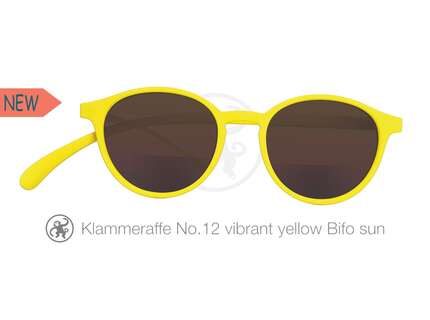 Produktbild für "Lesebrille No.12 Klammeraffe SUN Bifokal vibrant yellow"