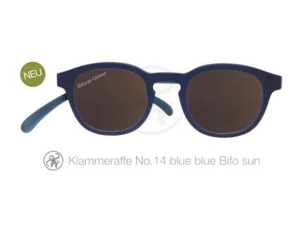 Produktbild für "Lesebrille No.14 Klammeraffe SUN Bifokal blue"
