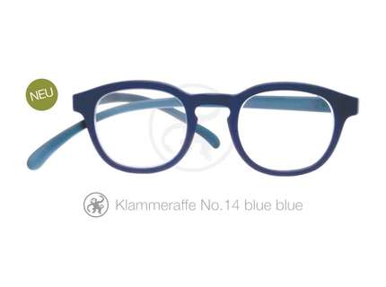 Produktbild für "Lesebrille No.14 Klammeraffe blue"