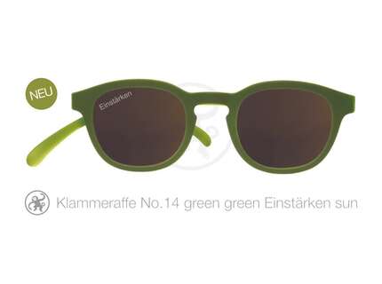 Produktbild für "Lesebrille No.14 Klammeraffe SUN green"