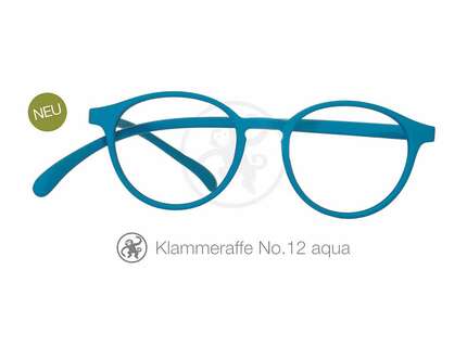 Produktbild für "Lesebrille No.12 Klammeraffe aqua"
