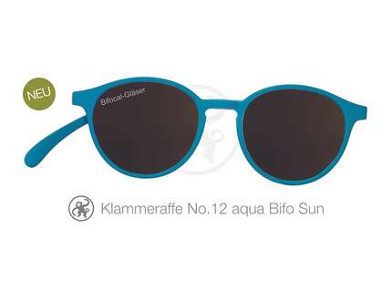 Produktbild für "Lesebrille No.12 Klammeraffe SUN Bifokal aqua"