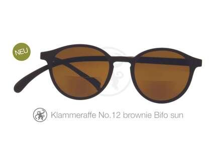 Produktbild für "Lesebrille No.12 Klammeraffe SUN Bifokal brownie"