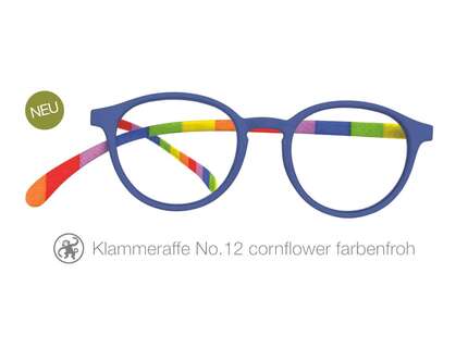 Produktbild für "Lesebrille No.12 Klammeraffe cornflower/farbenfroh"